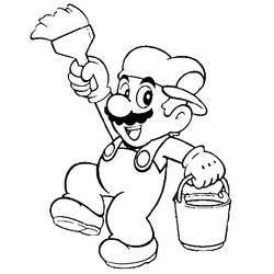 Dessin à colorier: Super Mario Bros (Jeux Vidéos) #153669 - Coloriages à Imprimer Gratuits