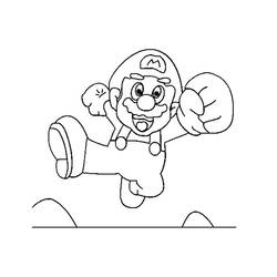 Dessin à colorier: Super Mario Bros (Jeux Vidéos) #153675 - Coloriages à Imprimer Gratuits