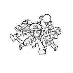 Dessin à colorier: Super Mario Bros (Jeux Vidéos) #153688 - Coloriages à Imprimer Gratuits