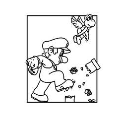 Dessin à colorier: Super Mario Bros (Jeux Vidéos) #153693 - Coloriages à Imprimer Gratuits