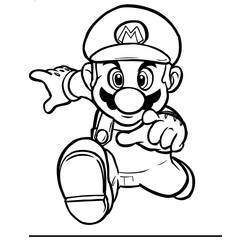 Dessin à colorier: Super Mario Bros (Jeux Vidéos) #153694 - Coloriages à Imprimer Gratuits
