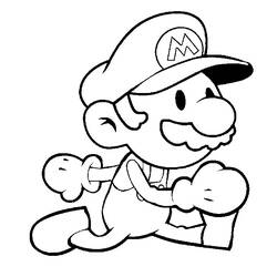 Dessin à colorier: Super Mario Bros (Jeux Vidéos) #153703 - Coloriages à Imprimer Gratuits
