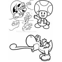 Dessin à colorier: Super Mario Bros (Jeux Vidéos) #153720 - Coloriages à Imprimer Gratuits