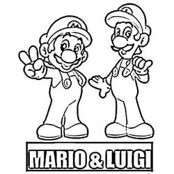 Dessin à colorier: Super Mario Bros (Jeux Vidéos) #153722 - Coloriages à imprimer