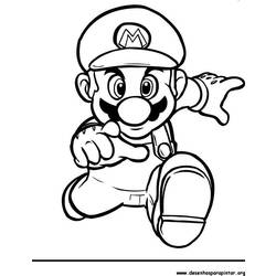 Dessin à colorier: Super Mario Bros (Jeux Vidéos) #153724 - Coloriages à imprimer