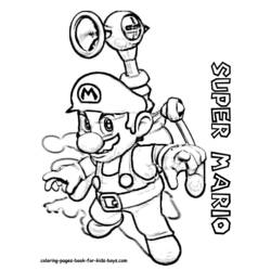 Dessin à colorier: Super Mario Bros (Jeux Vidéos) #153733 - Coloriages à Imprimer Gratuits