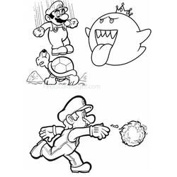 Dessin à colorier: Super Mario Bros (Jeux Vidéos) #153744 - Coloriages à Imprimer Gratuits