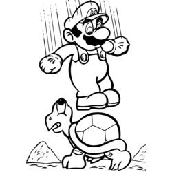 Dessin à colorier: Super Mario Bros (Jeux Vidéos) #153745 - Coloriages à Imprimer Gratuits