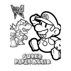 Dessin à colorier: Super Mario Bros (Jeux Vidéos) #153747 - Coloriages à Imprimer Gratuits