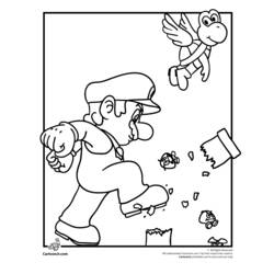 Dessin à colorier: Super Mario Bros (Jeux Vidéos) #153757 - Coloriages à Imprimer Gratuits