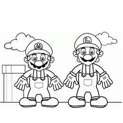 Dessin à colorier: Super Mario Bros (Jeux Vidéos) #153759 - Coloriages à Imprimer Gratuits