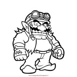 Dessin à colorier: Super Mario Bros (Jeux Vidéos) #153781 - Coloriages à imprimer