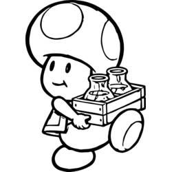 Dessin à colorier: Toad (Jeux Vidéos) #214951 - Coloriages à Imprimer Gratuits