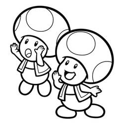Dessin à colorier: Toad (Jeux Vidéos) #214953 - Coloriages à Imprimer Gratuits