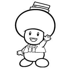 Dessin à colorier: Toad (Jeux Vidéos) #214974 - Coloriages à Imprimer Gratuits