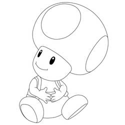 Dessin à colorier: Toad (Jeux Vidéos) #214978 - Coloriages à Imprimer Gratuits
