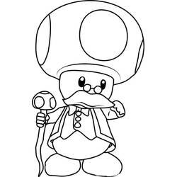Dessin à colorier: Toad (Jeux Vidéos) #214980 - Coloriages à Imprimer Gratuits