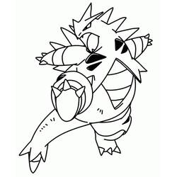 Coloriage Tyranocif (Jeux Vidéos) #181609 à imprimer et colorier