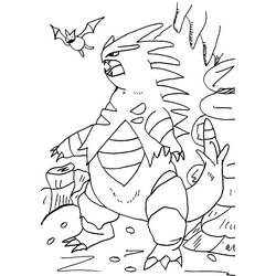 Coloriage Tyranocif (Jeux Vidéos) #181610 à imprimer et colorier