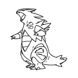 Coloriage Tyranocif (Jeux Vidéos) #181612 à imprimer et colorier