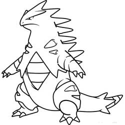 Coloriage Tyranocif (Jeux Vidéos) #181613 à imprimer et colorier