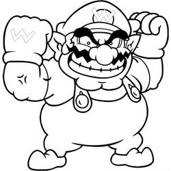 Coloriage Wario (Jeux Vidéos) #203048 à imprimer et colorier