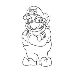 Coloriage Wario (Jeux Vidéos) #203049 à imprimer et colorier