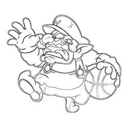 Coloriage Wario (Jeux Vidéos) #203052 à imprimer et colorier