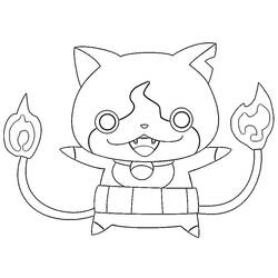 Coloriage Yo-kai Watch (Jeux Vidéos) #196860 à imprimer et colorier