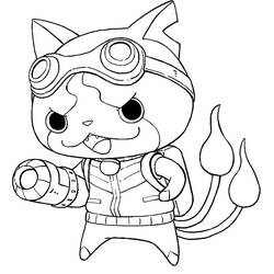 Dessin à colorier: Yo-kai Watch (Jeux Vidéos) #196877 - Coloriages à Imprimer Gratuits