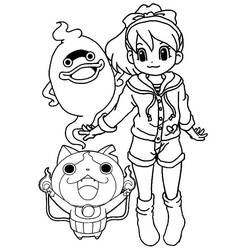 Coloriage Yo-kai Watch (Jeux Vidéos) #196899, dessin gratuit prêt à imprimer