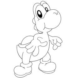 Dessin à colorier: Yoshi (Jeux Vidéos) #195185 - Coloriages à Imprimer Gratuits