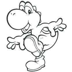 Dessin à colorier: Yoshi (Jeux Vidéos) #195187 - Coloriages à Imprimer Gratuits
