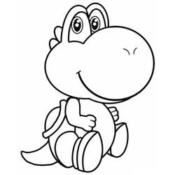 Dessin à colorier: Yoshi (Jeux Vidéos) #195189 - Coloriages à Imprimer Gratuits