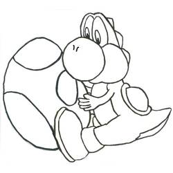 Dessin à colorier: Yoshi (Jeux Vidéos) #195196 - Coloriages à Imprimer Gratuits