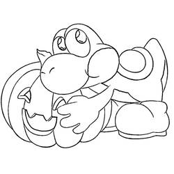 Dessin à colorier: Yoshi (Jeux Vidéos) #195206 - Coloriages à Imprimer Gratuits