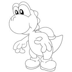 Dessin à colorier: Yoshi (Jeux Vidéos) #195211 - Coloriages à Imprimer Gratuits