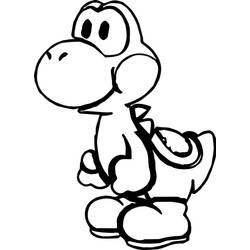 Dessin à colorier: Yoshi (Jeux Vidéos) #195213 - Coloriages à Imprimer Gratuits