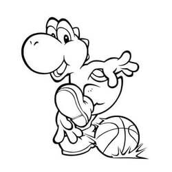 Dessin à colorier: Yoshi (Jeux Vidéos) #195215 - Coloriages à Imprimer Gratuits
