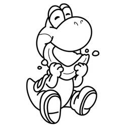 Dessin à colorier: Yoshi (Jeux Vidéos) #195216 - Coloriages à Imprimer Gratuits