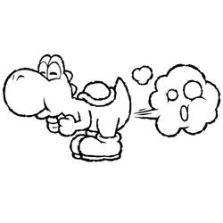Dessin à colorier: Yoshi (Jeux Vidéos) #195221 - Coloriages à Imprimer Gratuits