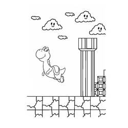 Dessin à colorier: Yoshi (Jeux Vidéos) #195224 - Coloriages à Imprimer Gratuits