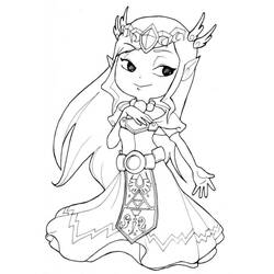 Dessin à colorier: Zelda (Jeux Vidéos) #200900 - Coloriages à Imprimer Gratuits