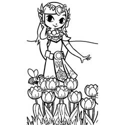 Dessin à colorier: Zelda (Jeux Vidéos) #200908 - Coloriages à Imprimer Gratuits