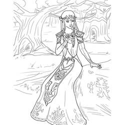 Dessin à colorier: Zelda (Jeux Vidéos) #200911 - Coloriages à Imprimer Gratuits