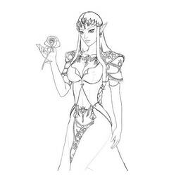 Dessin à colorier: Zelda (Jeux Vidéos) #200913 - Coloriages à Imprimer Gratuits