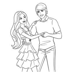 Coloriage Barbie (Jouets et Jeux) #214773 à imprimer et colorier