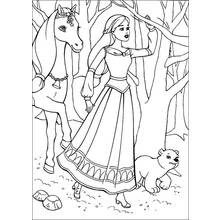 Joli coloriage Barbie (Jouets et Jeux) #27483, prêt à imprimer