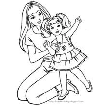 Dessin à colorier: Barbie (Jouets et Jeux) #27491 - Coloriages à Imprimer Gratuits
