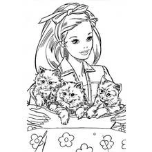 Coloriage Barbie (Jouets et Jeux) #27552 à imprimer et colorier